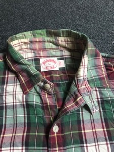 brooks brothers cotton plaid work shirt (L size, ~103 추천)