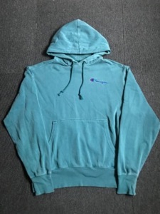 champion 90/10 faded teal sweat hoodie (M size, 100~ 추천)