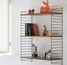 vtg swedish design wall string shelf