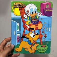 vtg Disney Pluto&amp;Donald 63 piece Puzzle