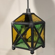 swedish stained glass lamp