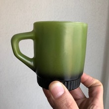 60s Fire King Mugs(avocado green)
