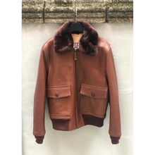 CHAPAL G1 leather brown jacket(100t사이즈)
