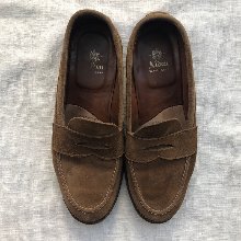 alden snuff suede unlined penny loafer