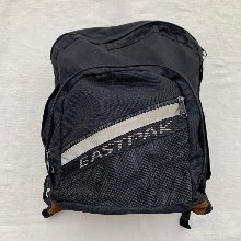 90s EASTPAK black canvas/suede back pack