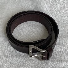 vintage dark brown belt made in italy (32-35 inch)