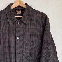 Vetra Check Plaid Cotton Work Jacket - made in france (100size)
