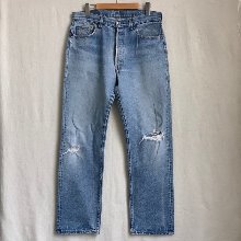 80&#039;s Levi&#039;s 501 washed blue jeans (33-34in)