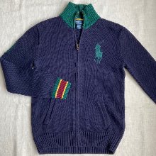 polo cotton knit zip-up (90 size)