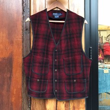 Polo Ralph Lauren woo/nylon tartan plaid vest (105)