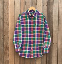 Polo Ralph Lauren cotton plaid western shirt (100)