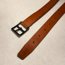 vintage leather belt (33-47 inch)