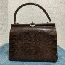 vintage lizard skin handbag