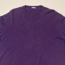 malo cashmere/cotton v neck knit (100-105 size)