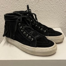 Bans black suede moccasin Sk8- Hightop shoes (245mm)