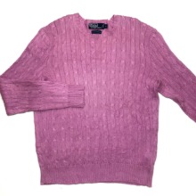 말없는 polo cable cotton knit(105size~)