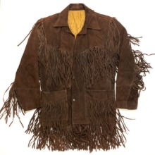 vitnage weatern fringe leather jacket (100 size) 소매 짧음