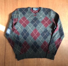 Polo Ralph Lauren wool argyle pattern crew neck sweater  (100-105추천)