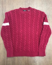 Polo Jeans mock neck cable sweater (M size, 95~103 추천)