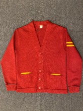 Champion Japan wool/poly letterman cardigan Made in Japan (M size)