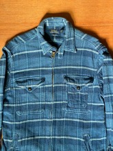 00s polo heavy cotton over shirt talon 2wap zip (M size, 100-105 추천)