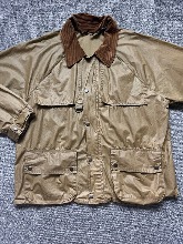 90s polo waxed cotton fishing jacket (M size, ~105 까지)