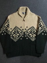 Polo Ralph Lauren heavyweight wool hand knit cardigan (L size, 105~ 추천)