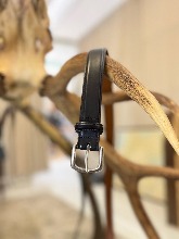 LLbean solid brass leather black belt (33-36인치 추천)