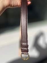 SVC leather belt (둥글이 버클) brown (85, 90 size)