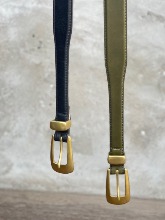 SVC leather belt (넓죽이 버클) 2color (one size)