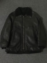 Giorgio Armani leather shearling jacket Italy made (52 size, ~105 추천)