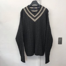 old gap lambswool cable v-neck sweater (105~)