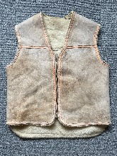 vintage shearling vest (free size)