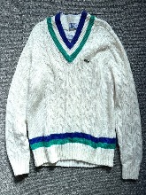 izod lacoste acrylic cable cricket knit (XL size, 100-105 추천)