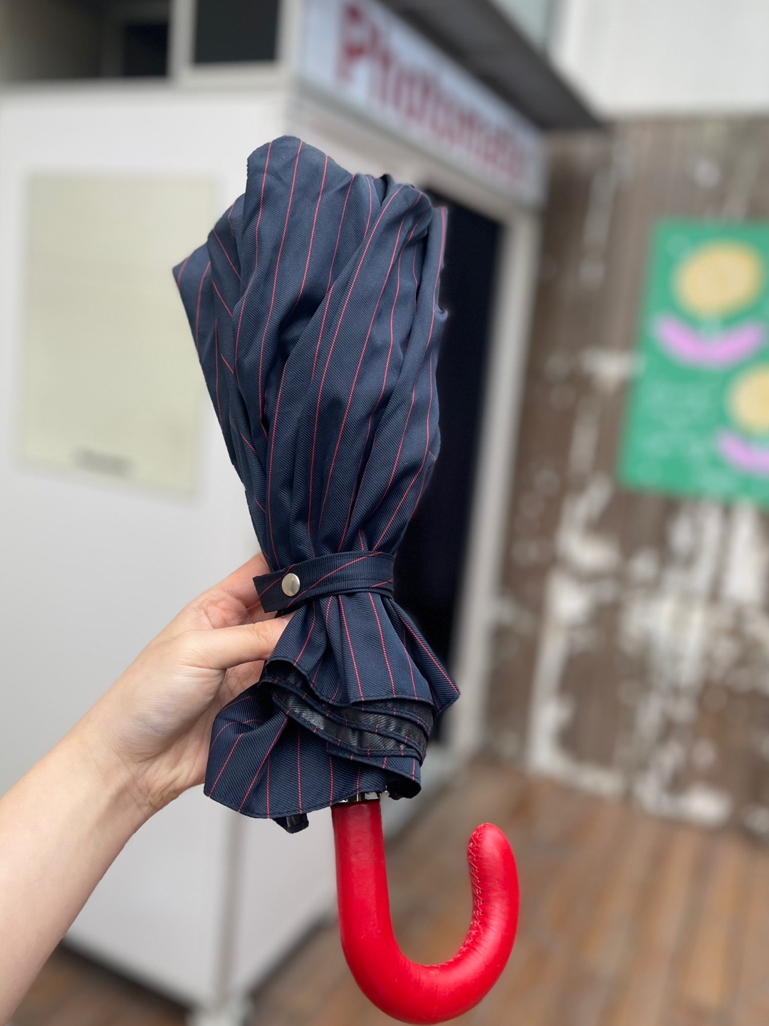 maglia francesco MTO folding leather handle hand-made umbrella