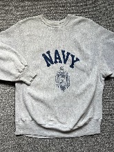 90s MVP us navy reverse weave sweatshirt (L size, 105 추천)