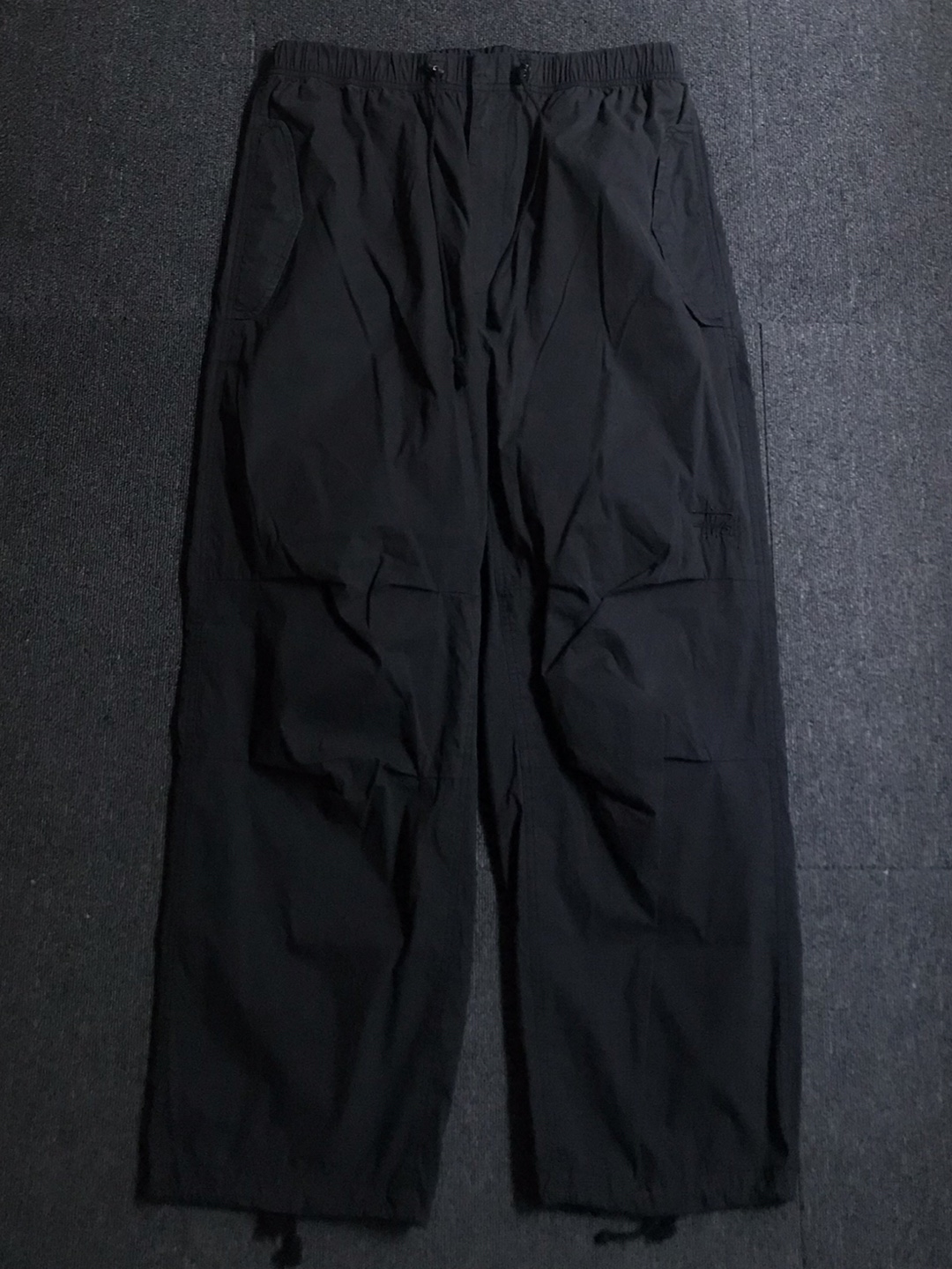 stussy lightweight cotton/nylon banded military pants (M size,