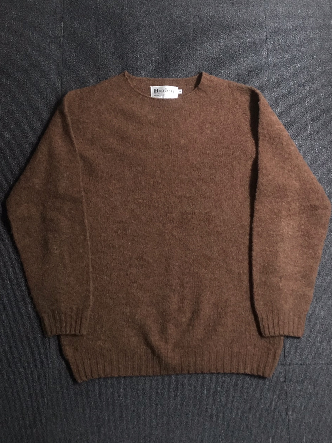 harley of scotland wool crew neck sweater (L size, ~103 추천)