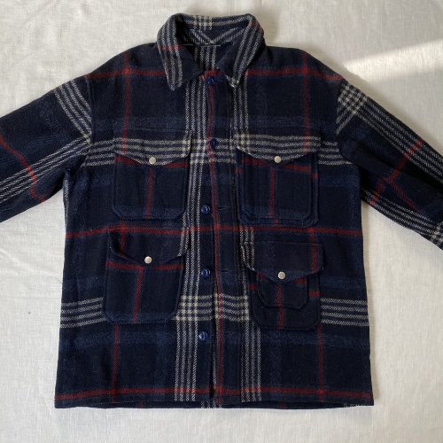 90s polo wool check hunting jacket (약105 size)