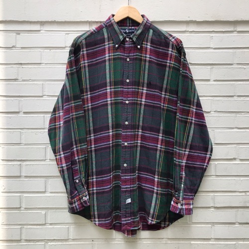 Polo Ralph Lauren heavy cotton plaid bd shirt (105이상)