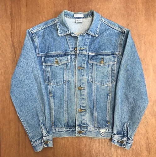 90s guess by Georges Marciano denim trucker USA made (100-105)