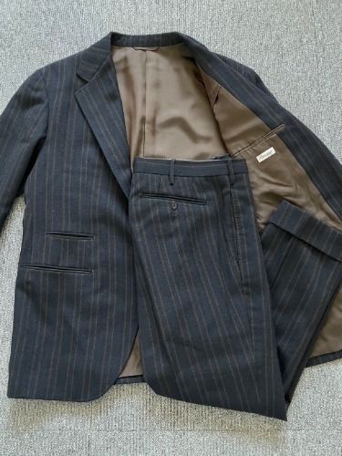 camoshita wool stripe suit set up (52 size)