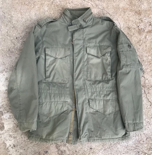 gap m65 field jacket inspired style faded olive green quilted lining jacket (105)