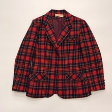 70s Pendleton wool plaid 3/2 sport jacket (for women)