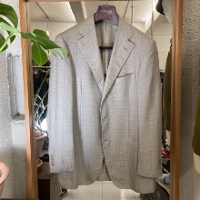sartoria partenopea 사르토리아 파르테노페 wool/silk/linen blend check sports jacket (50size 105추천)