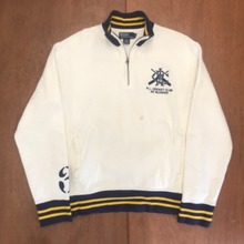 Polo Ralph Lauren embroidered heavy cotton/poly half zip pullover (105)