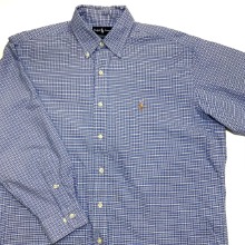 polo oxford cotton yarmouth check shirt (110 size)