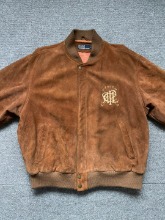 일경 polo suede logo embroied bomber jacket (L size, ~103 추천)