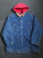 8-90s Ralph Lauren country denim coverall with hood (M size, ~ 105 추천)