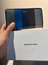 Balenciaga bazar stripe leather wallet 새 제품
